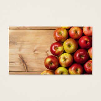 Maçãs Na Mesa De Madeira, Vista Superior Fundo Da 