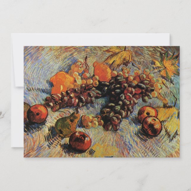Maçãs, Peras, Limões, Uvas por Vincent van Gogh (Frente)