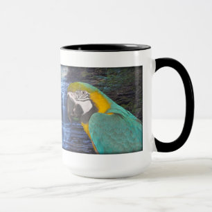 Macaw azul & Dourado - caneca de café bonita