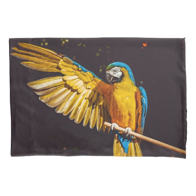 Macaw Bonito de Vida Selvagem de Aves Amarelas (Frente)