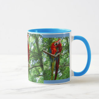 Macaws do canto grande caneca