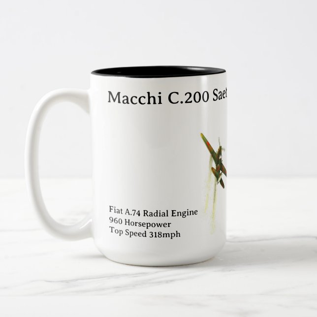 Macchi C.200 caneca de avião Saetta (Esquerda)