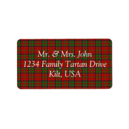 MacDonald Da Etiqueta Glencoe Tartan