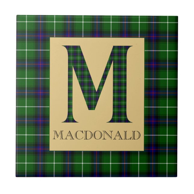 MacDonald Tartan Monograma M (Frente)