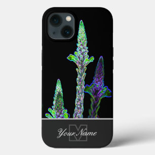 Macho verde Neon-Pop-Art floresce com Monograma! C