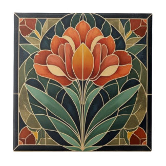 Mackintosh Art Deco Abstract Floral Wall Decor