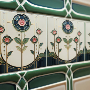 Mackintosh Art Deco Abstrato Floral Wall Decor