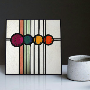 Mackintosh Art Deco Abstrato Floral Wall Decor