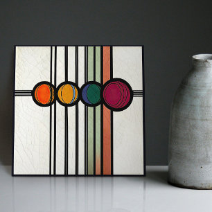 Mackintosh Art Deco Abstrato Floral Wall Decor