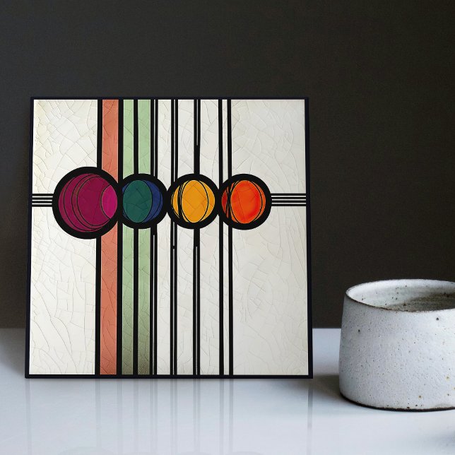 Mackintosh Art Deco Abstrato Floral Wall Decor (Criador carregado)