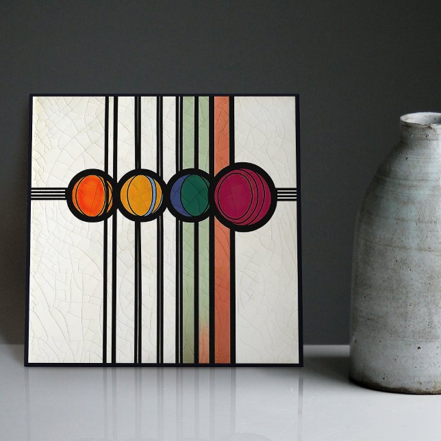 Mackintosh Art Deco Abstrato Floral Wall Decor (Criador carregado)