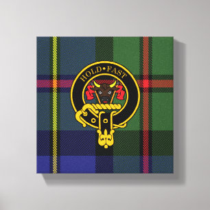 Macleod Scottish Crest e Tartan Canvas