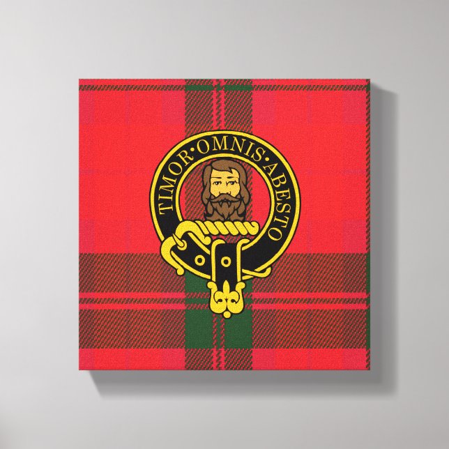 Macnab Scottish Crest e Tartan Canvas (Frente)