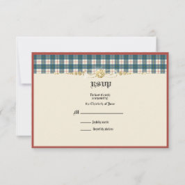 MacRae Conchra Tartan Wedding RSVP