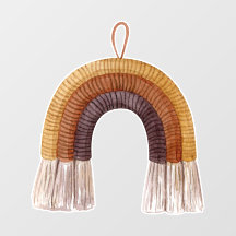 Macrame, boemia, corda, madeira, decoração da pare