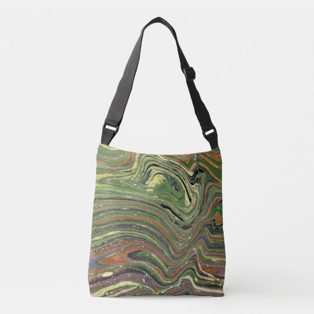 Mad Love 1 Wild Green Abstrato Bolsa (Frente)