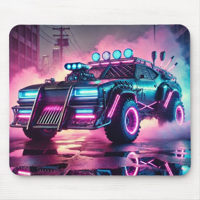 Mad Max Apocalypse Car Mousepad De Onda Sintética (Frente)