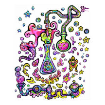 Mad Scientist Lab Experimento de Ciência Impressão