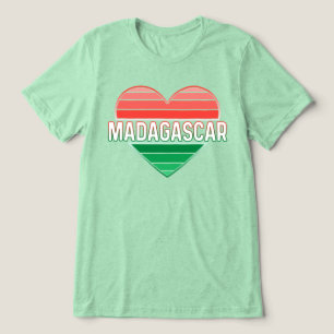Madagáscar, Bandeira Malgaxe Cores Coração
