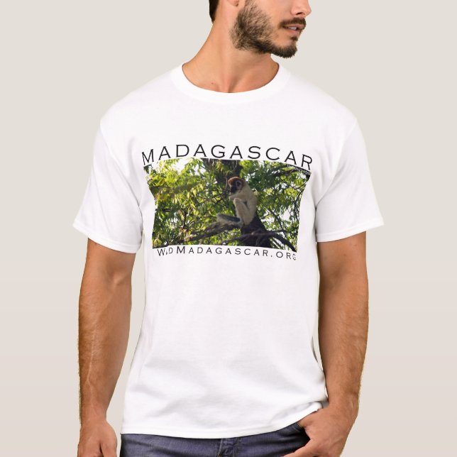 MADAGASCAR: camisa do lemur do sifaka (Frente)