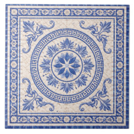 Madalena Floral Grega – Azulejo Cerâmico Decorativ