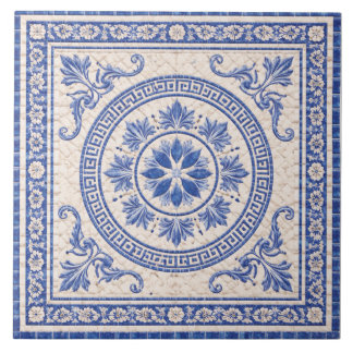 Madalena Floral Grega – Azulejo Cerâmico Decorativ