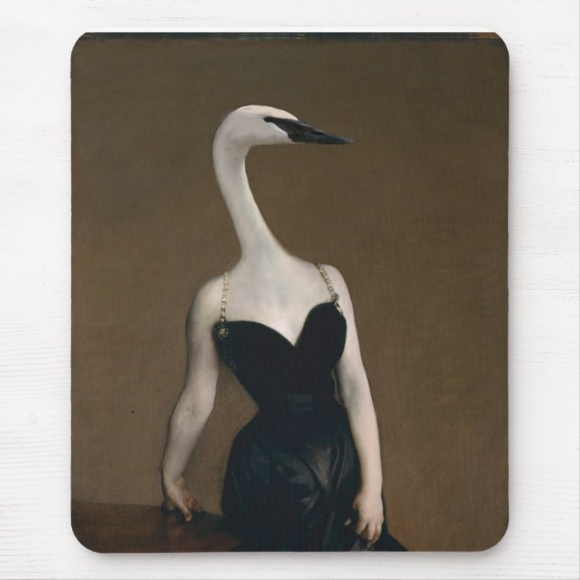 Madame X tem um Mousepad de Pescoço Swanlike (Frente)