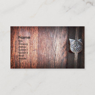 Madeira antiga, modelo de cartão de negócios