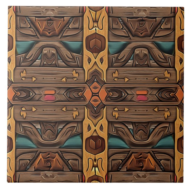 Madeira azul-asteca legal (Frente)