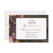 Madeira-canela Folha-de-casamento outono RSVP