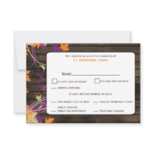 Madeira-canela Folha-de-casamento outono RSVP