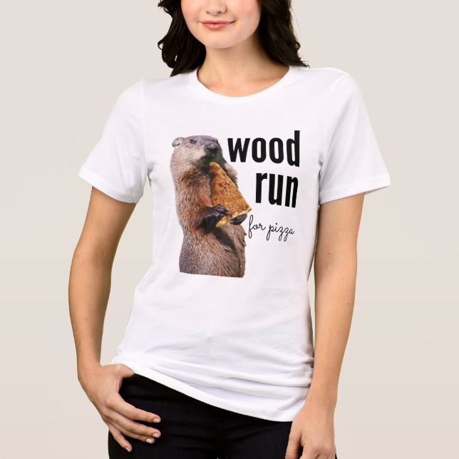 Madeira corrida para pizza (com Woodchuck) (Frente)