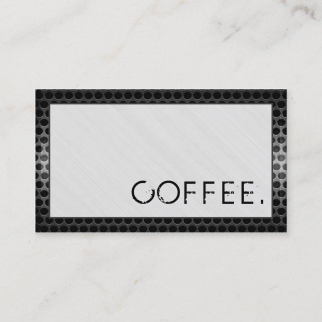 Madeira de café de fidelidade parece metal moderno (Frente)