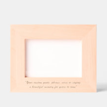 Madeira de Mensagem Personalizada Mínima