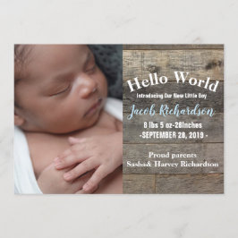 madeira do celeiro país ocidental Anúncio de Nasci