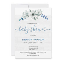 Madeira floral com Chá de fraldas Rustic Custom Wa