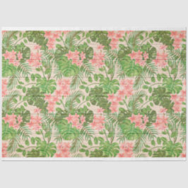 Madeira Floral Moderno Papel Tecido Popular