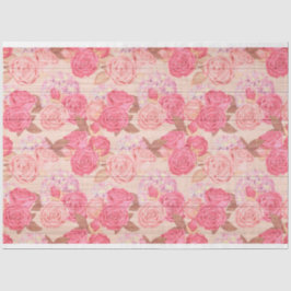 Madeira Floral Moderno Papel Tecido Popular