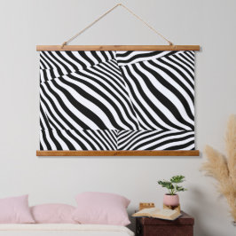 Madeira impressa zebra derrubada