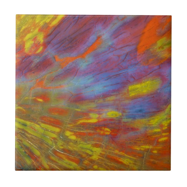 Madeira Petrificada Colorida close-up (Frente)