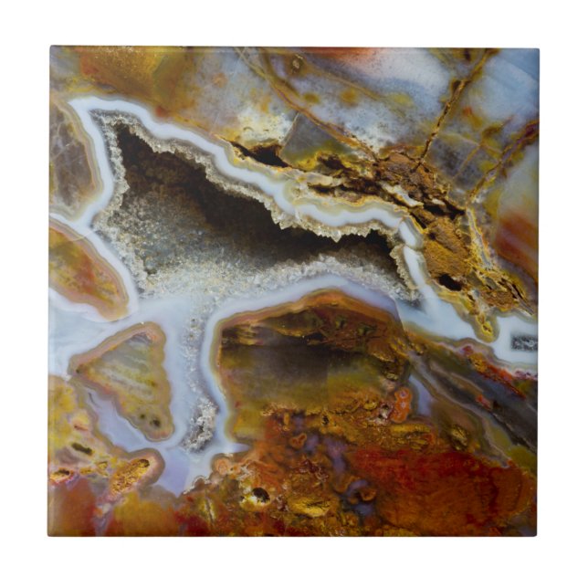 Madeira Petrificada com cristais (Frente)