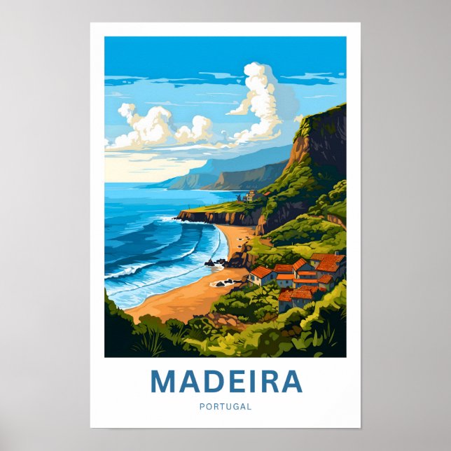 Madeira Portugal Viagem Impressão (Frente)