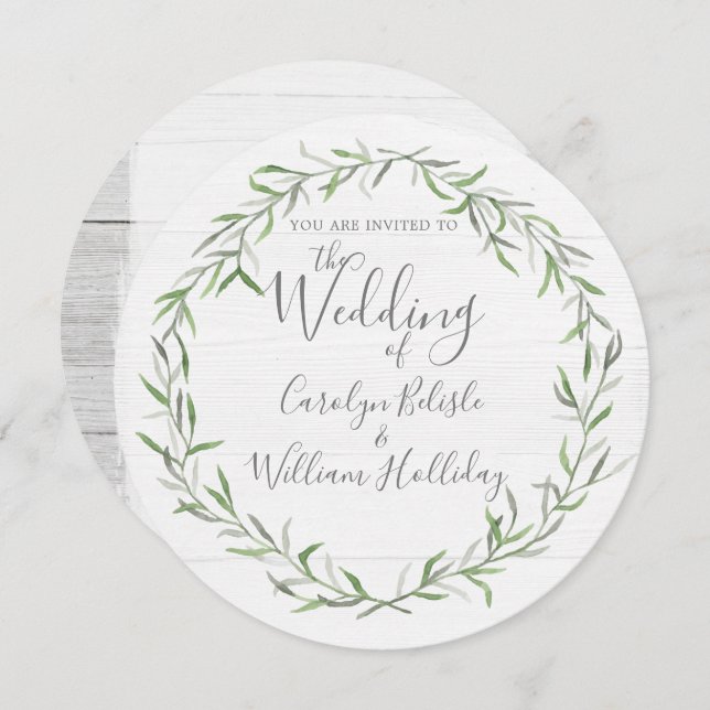 Madeira russa e bote deixam convite para casamento (Frente/Verso)