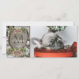 Madeira Rústica Cobra Monograma Familiar Cardíaca