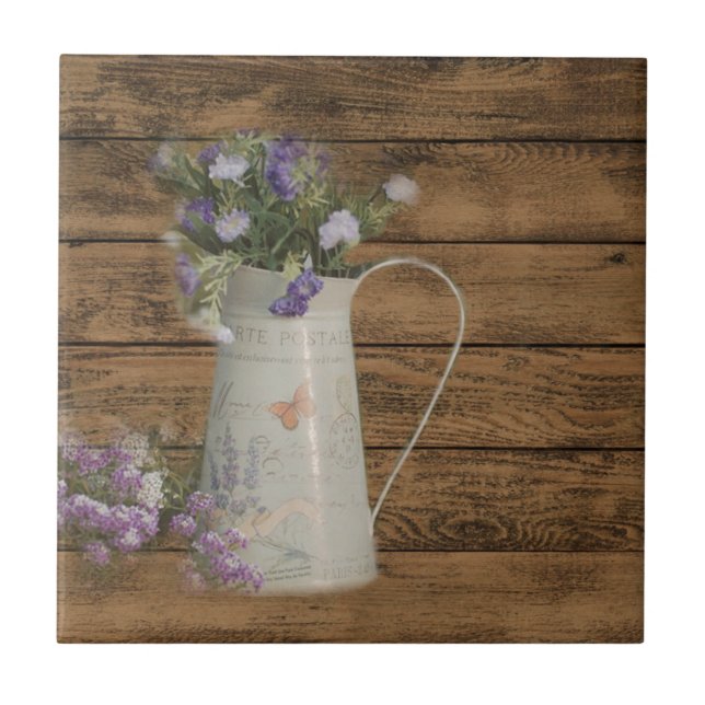 madeira rústica do celeiro da lavanda do país (Frente)