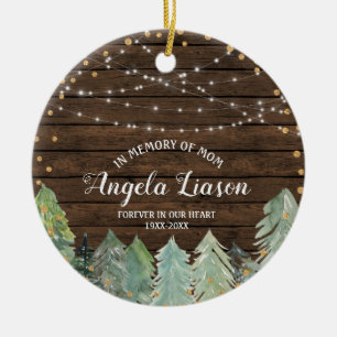 Madeira rústica em memória do Enfeites de natal da