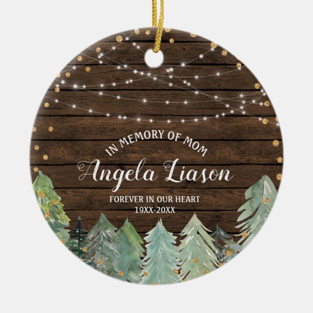 Madeira rústica em memória do Enfeites de natal da (Frente)