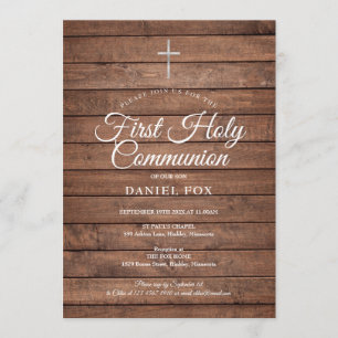 Madeira Rústica Primeiro Convite Comunitário Sagra