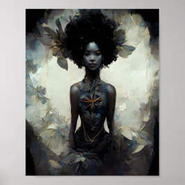 Madeira Sprite Fae Fairy Fantasy Art Poster