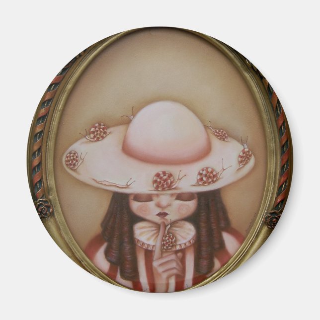 Mademoisielle Escargot - imã (Frente)